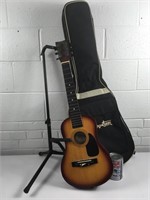 Guitare FirstAct FC125, trépied à guitare & étui