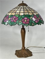 Leaded Art Glass Table Lamp
