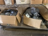 Large Lot of Assorted Wheel Casters, Swivel