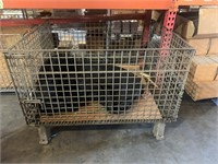 Large Metal Cage Pallet, 48 IN x 33 IN x 40 IN