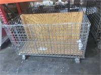 Large Metal Cage Pallet, 47 IN x 30 IN x 40 IN
