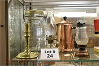 Glassware, Copper, etc.: