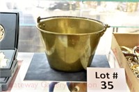 Small Brass Bucket: