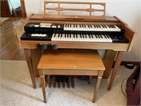Lowrey Organ With Bench Has Scuffs
