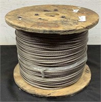 Spool of 3/16" Braided Steel Cable