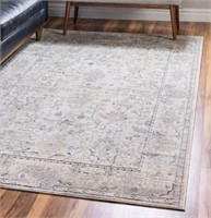 6'x9' Circleville Oriental Ivory Area Rug