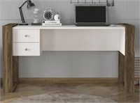 Akshada Desk White-brown