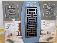 Manor House 3pk Mosaic 3"x10" Vent Covers