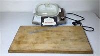 CORNING ELECTROMATIC WARMING PLATE, COVERED DISH