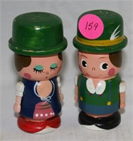 WOODEN GERMAN DOLL S/P SHAKERS