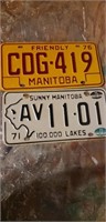 2 license plates