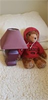 Flames bear and table lamp