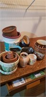 Group of garden pots