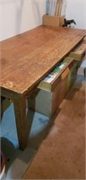 61x31x34" oak table
