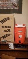 Vintage orange 10 quart beverage container