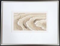 Suezan Aikins, woodblock print # 15/100, 5 1/2