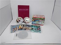 Sex in the City box set, assorted family DVDs