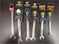 (6) GearWrench Racheting Combination Wrench Metric