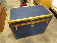 Large Navy Blue Trunk & Contents