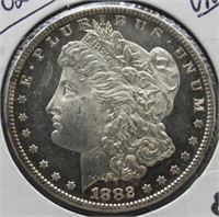 1882-S Morgan Silver Dollar. UNC.
