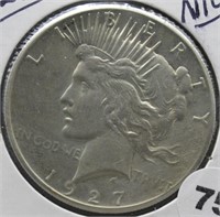 1927 Peace Silver Dollar. Nice.