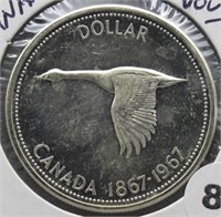 1967 Canadian Silver Dollar.