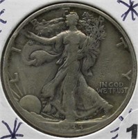 1933-S Walking Liberty Silver Half Dollar.