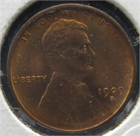 1909-S Lincoln Wheat Cents. GEM BU.