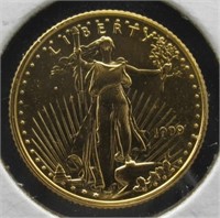 1999 $5 1/10 Ounce Fine Gold Coin.