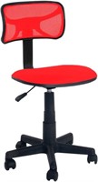 Urban Shop Swivel Mesh Desk Chair, Red