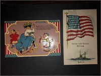2 x UNITED STATES Patriotic Postcards (1911)