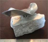Hoselton Goose in Flight Cast Aluminum Sculpture