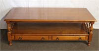 Roxton two tier coffee table two bottom drawers
