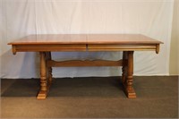 Roxton stretcher base dinnig table 72 X 40" and