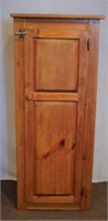 Solid pine jam cupboard with raised panel doors