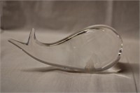 Glass Whale signed Lindstrand 6"L