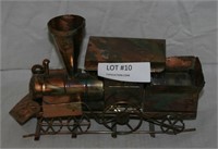 COPPER WINDUP MUSICAL TRAIN ENGINE