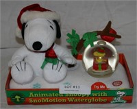 NOS ANIMATED SNOOPY W/SNOMOTION WATER GLOBE