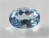 Certified 8.05 Cts Natural Blue Topaz