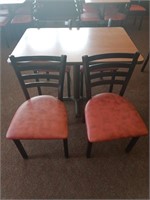 Table & 4 Metal Chairs