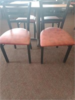 Table & 4 Metal Chairs