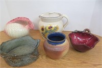 Artisian Signed Vase & Casey Pottery+