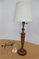 26"H Table Lamp & Cookie Press