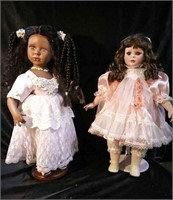 2 collectible dolls