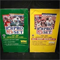 NFL pro Set 1990 football cards, series one and