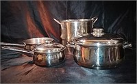 Stainless steel stew pot with lid, stainless