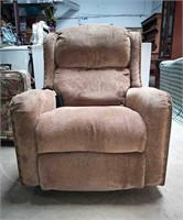 Brown electric rocker/ recliner measures 20 in