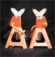 Two three ton heavy duty jack stands, model