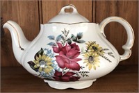 English Ellgreave Vintage Floral Teapot