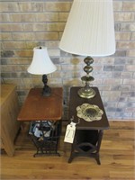 2 Magazine Tables & 2  Lamps